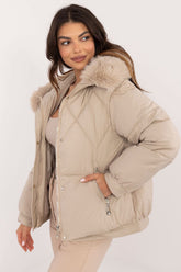 Luxe Faux Fur Trimmed Hooded Puffer Jacket MBM